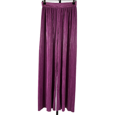 Sabina Musayev Pleated Shiny Fuchsia Tom Pants Size S