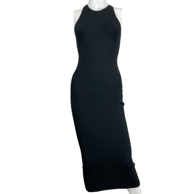 Rag & Bone Ribbed Black Asher Maxi Dress Size XXS