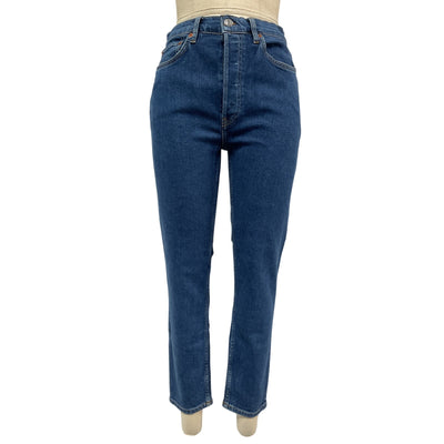 Re Done Classic Blue 90s High Rise Ankle Denim Jeans Size 29 NWT
