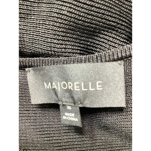 Majorelle 'Sue' Black Ponte Pleated Mini Dress Size XS
