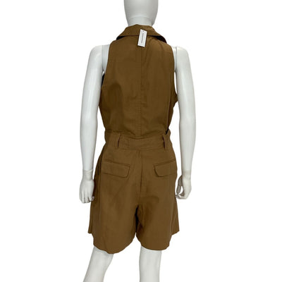 Banana Republic Sleeveless Collared Camp Romper Size 8 NWT