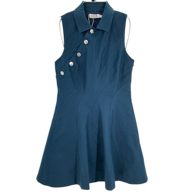 Amur Sleeveless Collared Blue Gail Mini Dress Size 8
