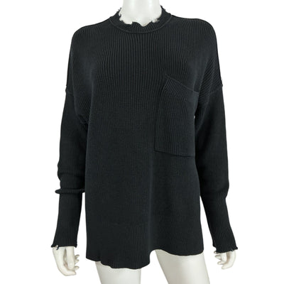 Pistola Oversized Black Darya Crewneck Sweater Size XS