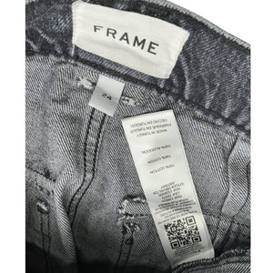 Frame High Rise Black Utility Cargo Denim Jeans Size 24