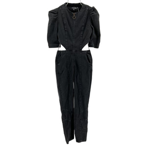 Retrofête Cutout Jet Black Kiara Jumpsuit Size S