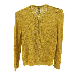 Dôen 'Diane' Yellow Viscose Cardigan Size M