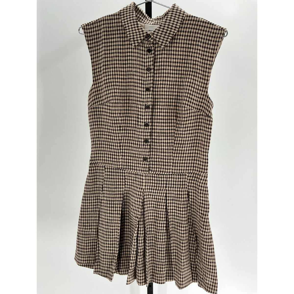 Reformation 'Arella' Black Linen Dress Size 0