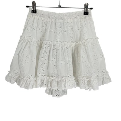 Hill House Home Eyelet White Paz Skirt Size XS