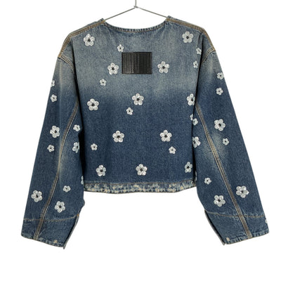 Marc Jacobs Sequined Blue Daisy Jacket Size L