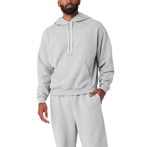Lululemon Cozy Athletic Heather Grey Accolade Hooded Sweatshirt Size S
