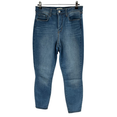 L'Agence Cropped Skinny Blue Margot Denim Jeans Size 27