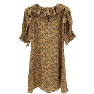 Dôen Orange Silk Mini Dress Size S