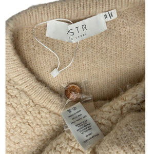Astr The Label Textured Beige Myrtle Cardigan Sweater Size XS