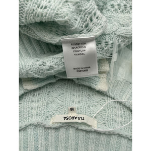 Tularosa Ruffled Turquoise Starlene Cardigan Size M