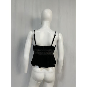 Cami Nyc 'Onia' Black Viscose Cami Top Size 2