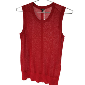 Joseph Shimmery Red Lurex Tank Top Size S