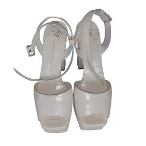 Giuseppe Zanotti Elegant White Blasvegas 80 Sandals Size EU 39 / US 9
