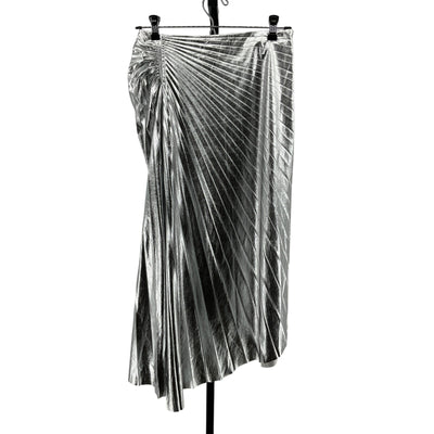 A.L.C. Pleated Silver Tori Skirt Size 2 NWT