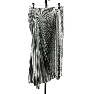A.L.C. Pleated Silver Tori Skirt Size 2 NWT