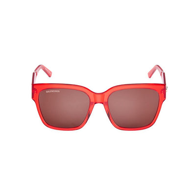 Balenciaga Acetate Red 55mm Square Sunglasses