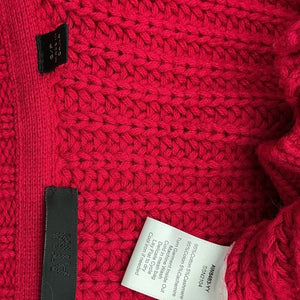 Atm Anthony Thomas Melillo Chunky Red V Neck Button Front Cardigan Size S / P