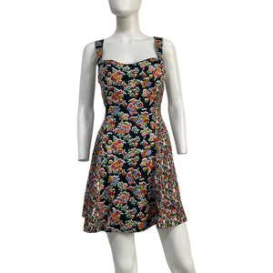 For Love & Lemons Floral Multi Brookes Mini Dress Size L