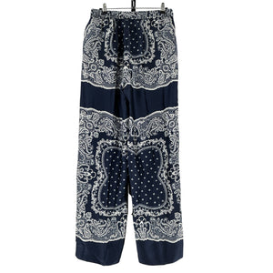 Sandro 'Bandana-Print' Blue Flowy Trousers Size 38