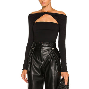 Ser.O.Ya Draped Black Artemis Top Size XS