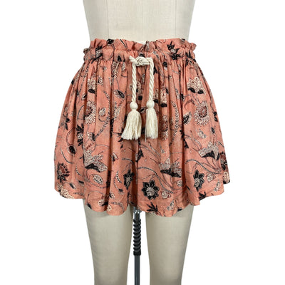 Ulla Johnson Printed Primrose Rope Tie Shorts Size XS
