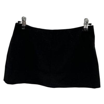 Reformation Wool Blend Black Buxton Mini Skirt Size 4