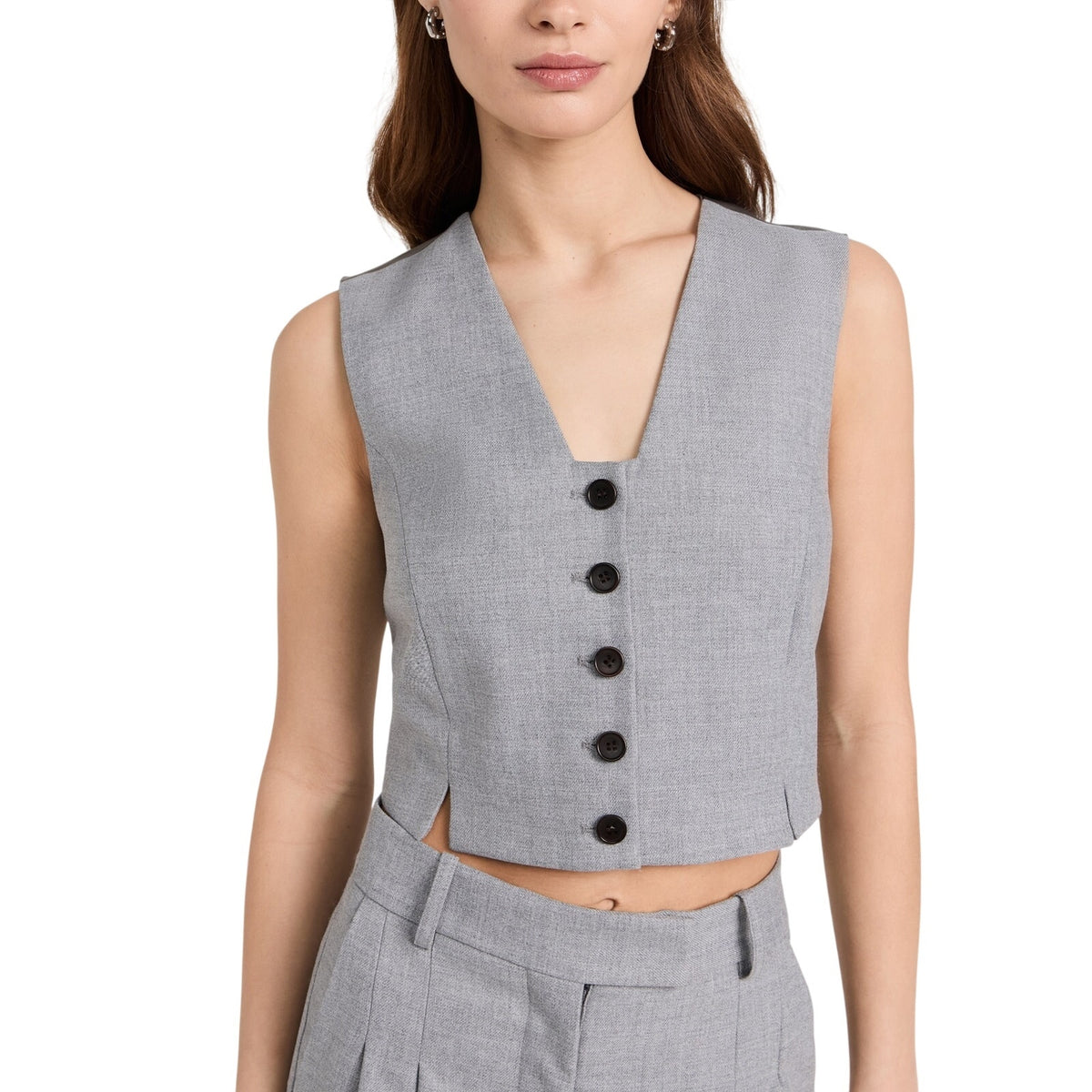 By Malene Birger Tailored Gray Bettas Vest Size EU 34