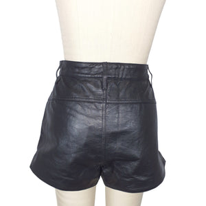 Frame Sleek Black Side Slit Shorts Size 29 NWT