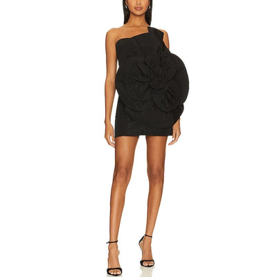Bardot Sculptural Black Domonique Mini Dress Size 4 NWT
