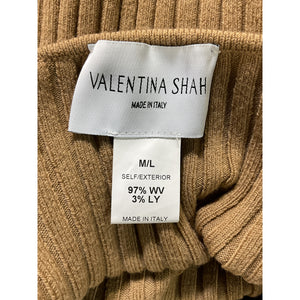 Valentina Shah Ribbed Beige Dame Dress Size M / L