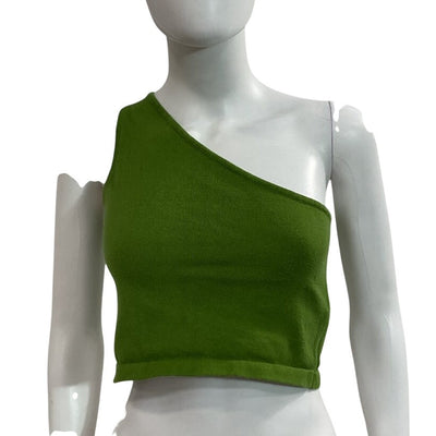 Callahan Asymmetric Olive Lora Top Size XS