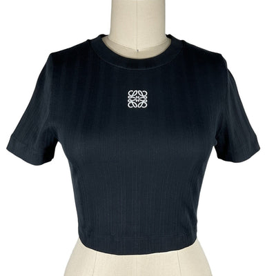 Loewe Cropped Black Anagram T-Shirt Size M