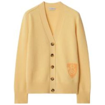 Burberry Classic Yellow B Shield Cardigan Size XXS