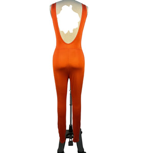 Dolce & Gabbana Vibrant Orange Scoop Back Jumpsuit Size 38 IT / US 2