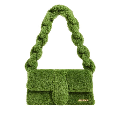 Jacquemus Plush Green Le Bambidou Shoulder Bag