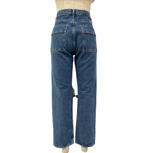 Agolde Utility Blue Cooper Cargo Denim Jeans Size 27
