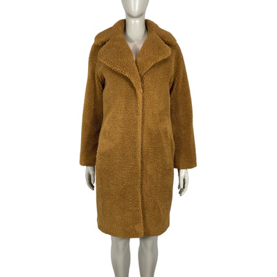 Stand Studio Plush Beige Anika Coat Size EU 34/US 2