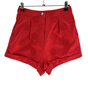 Majorelle Eyelet Watermelon Jessi Shorts Size S