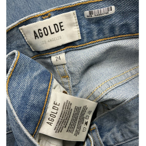 Agolde High Rise Blue Riley Denim Jeans Size 24
