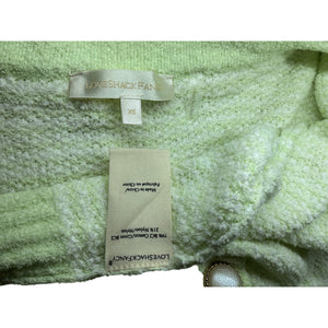 Loveshackfancy Cropped Light Green Twain Cardigan Size XS