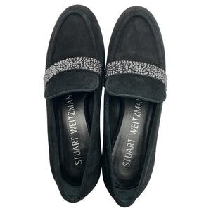 Stuart Weitzman Refined Black Palmer Sleek Royale Loafers Size 5.5 B