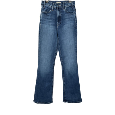 Mother Classic Blue Lil Hustler Ankle Fray Denim Jeans Size 23