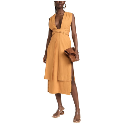 Andrea Iyamah Striking Gold Zado Gown Size XS NWT