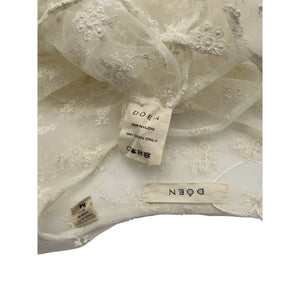 Dôen 'Regina' White Nylon Top Size M