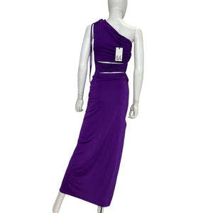 Ila Ruched Purple Asita Dress Size 34 EU / US 2 NWT