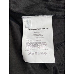 Alexander Wang 'Cami' Black Cotton Top Size L